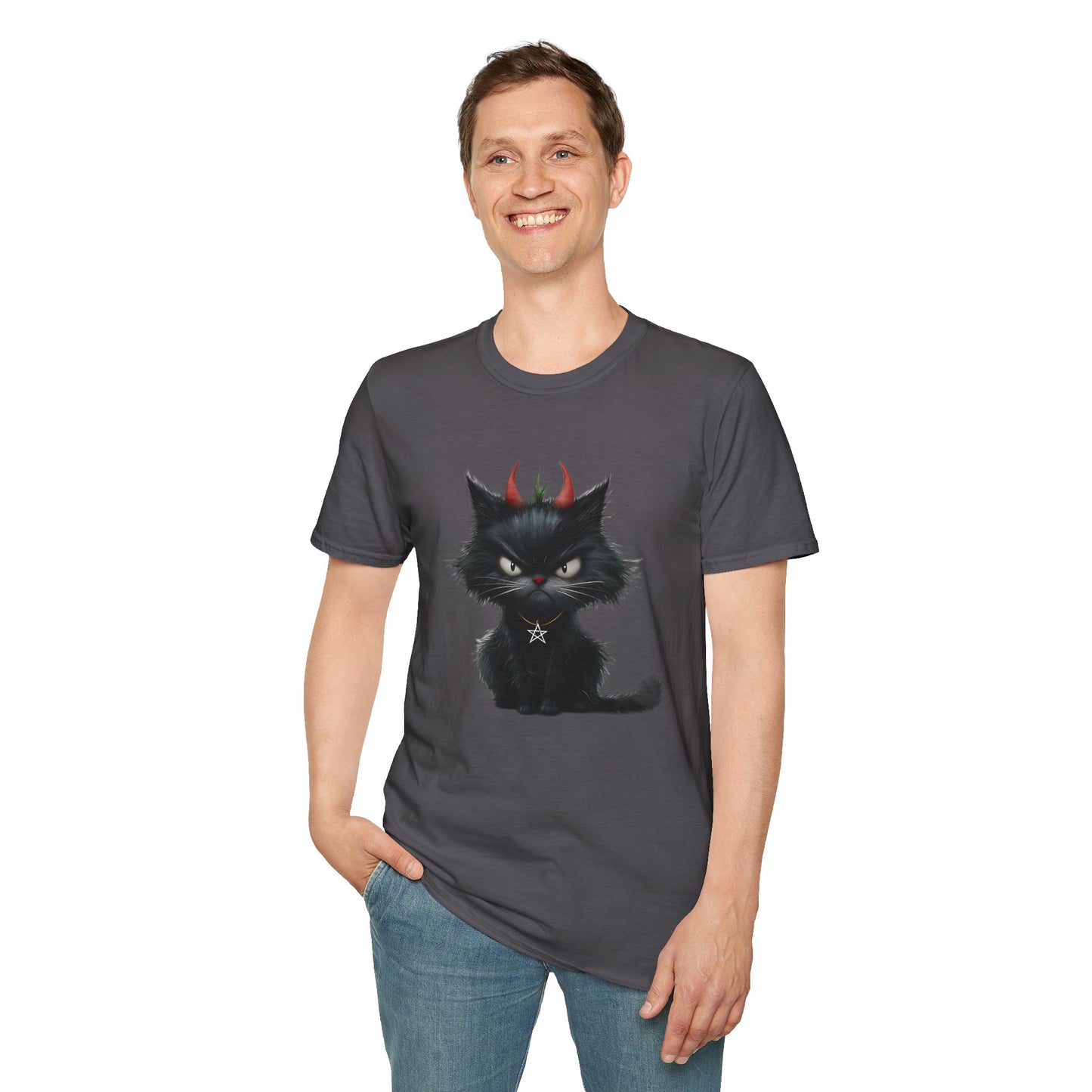 "Devil Cat" Unisex Softstyle T-Shirt