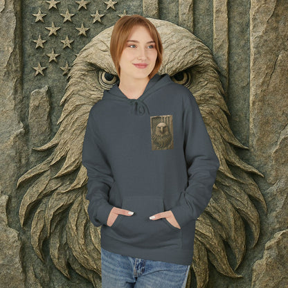 Freedom Eagle, USA, Cozy Animal Print Hoodie, Perfect for Everyday Wear, Gifts for Animal Lovers, Casual Outfits, Outdoor Adventures