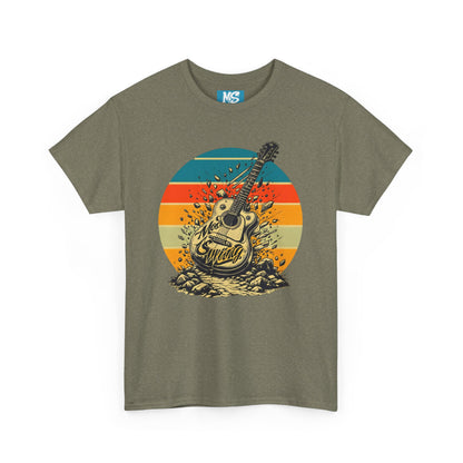 Retro Guitar Sundays Unisex Heavy Cotton Tee