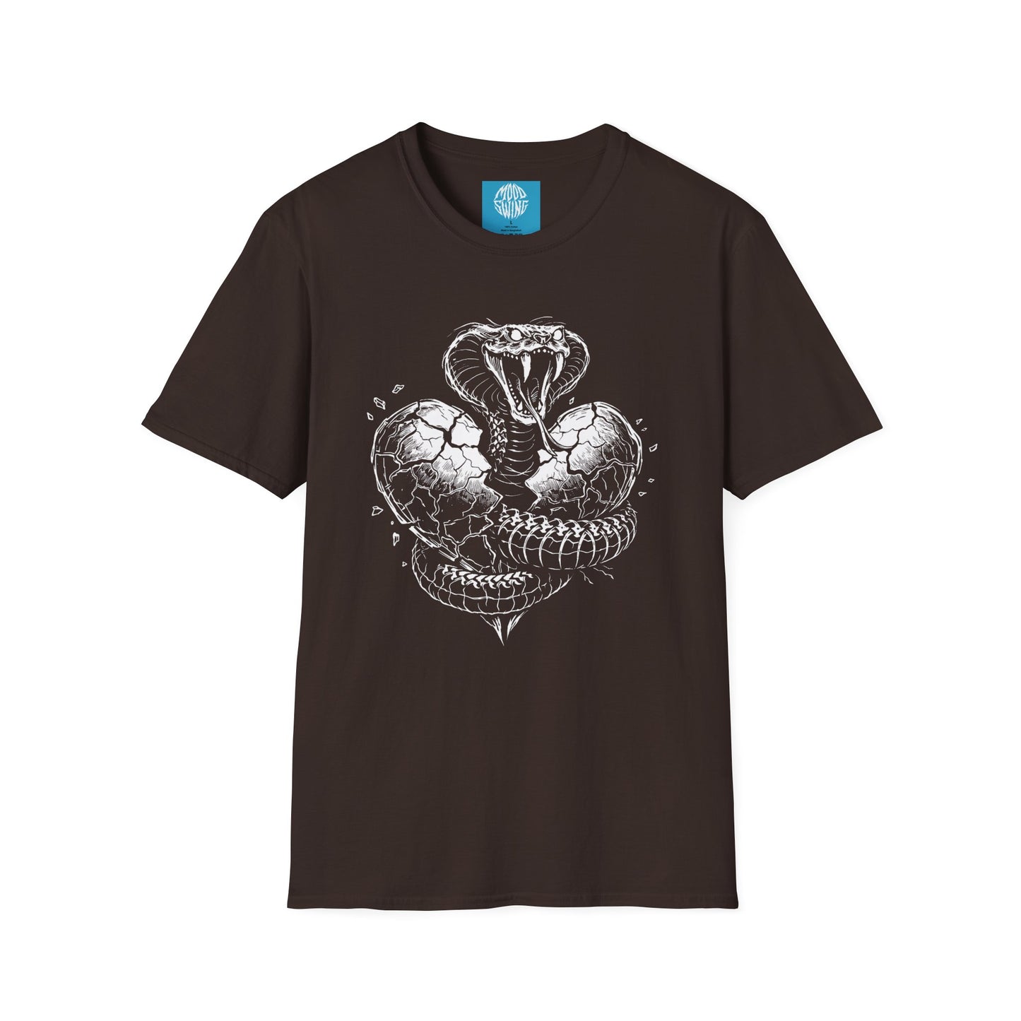Cobra Heart T-Shirt — Vintage Snake Graphic Tee for Snake Lovers & Bikers