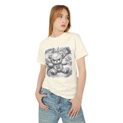 "Bandaged Bear II" Unisex Garment-Dyed Heavyweight Cotton Tee