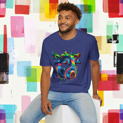 Vibrant DJ Graffiti T-Shirt for Music Lovers