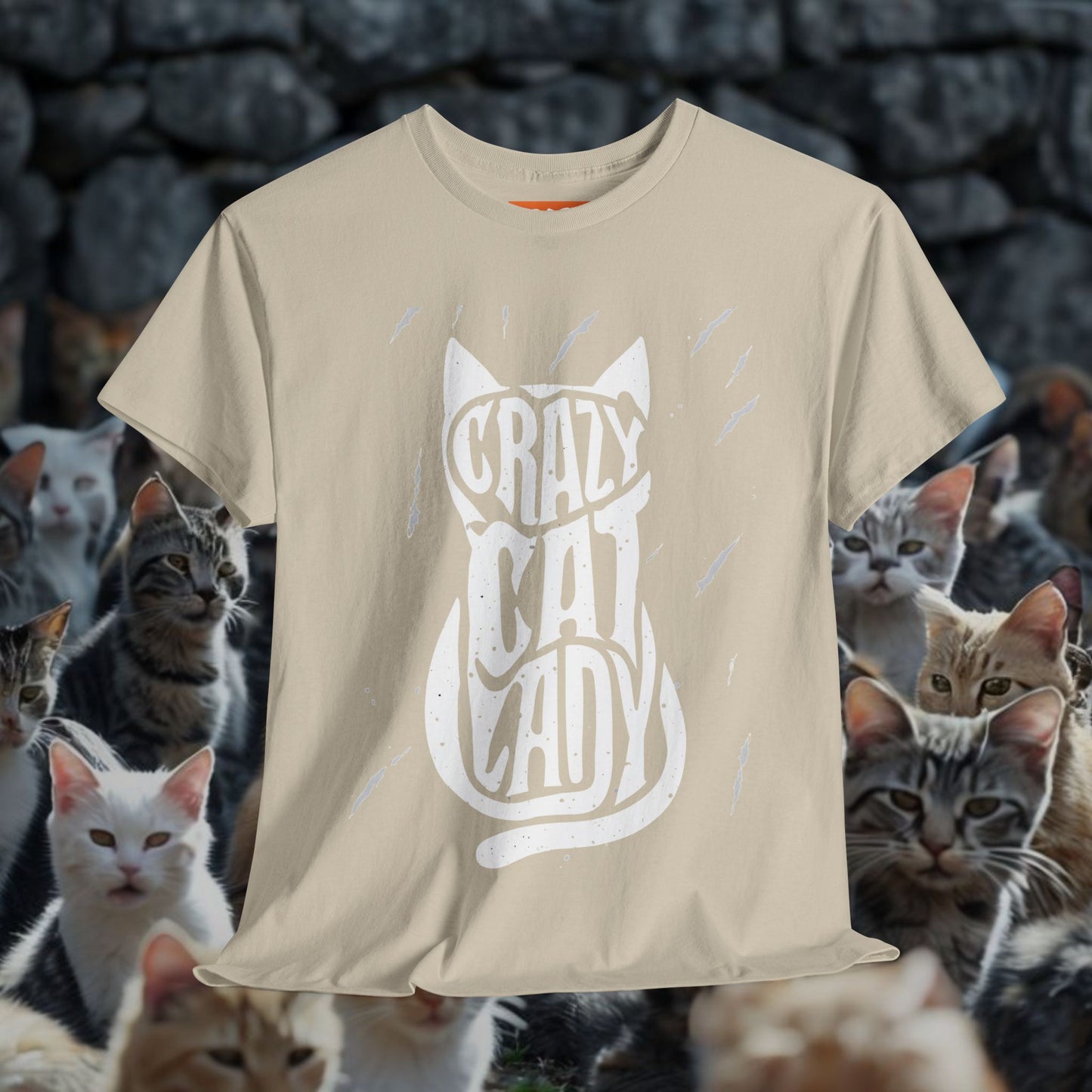 Crazy Cat Lady Unisex Heavy Cotton Tee - Perfect Gift for Cat Lovers