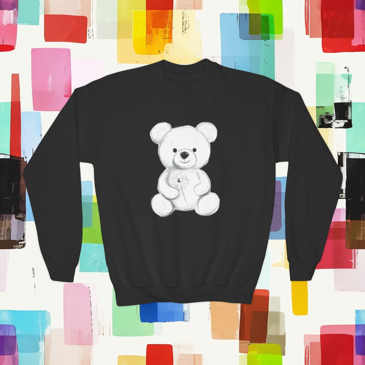 Youth Crewneck Sweatshirt Teddy Bear