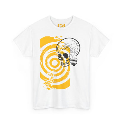 Bold Skull Lightbulb Unisex Heavy Cotton Tee