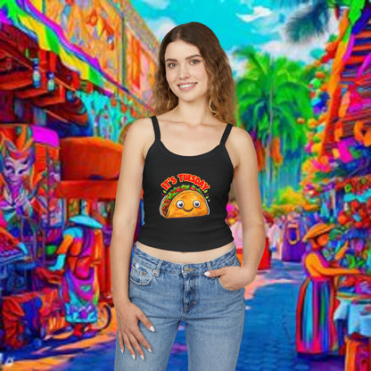 Taco Tuesday Women's Spaghetti Strap Tank Top - Relaxed Vibe for Chilling Days