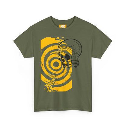 Bold Skull Lightbulb Unisex Heavy Cotton Tee