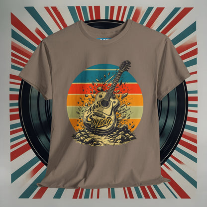 Retro Guitar Sundays Unisex Heavy Cotton Tee