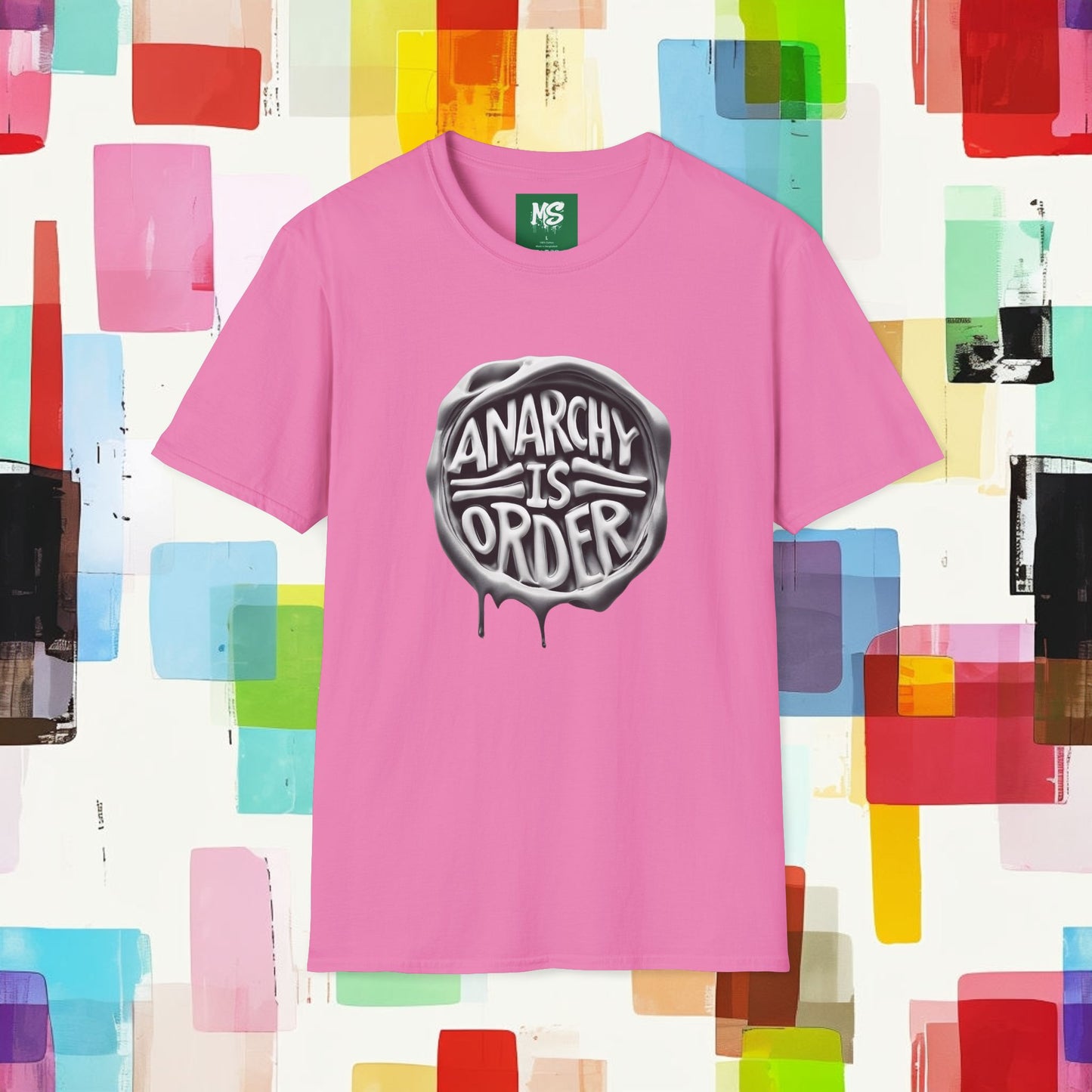 Anarchy Is Order Unisex Softstyle T-Shirt - Trendy Graphic Tee for Rebels