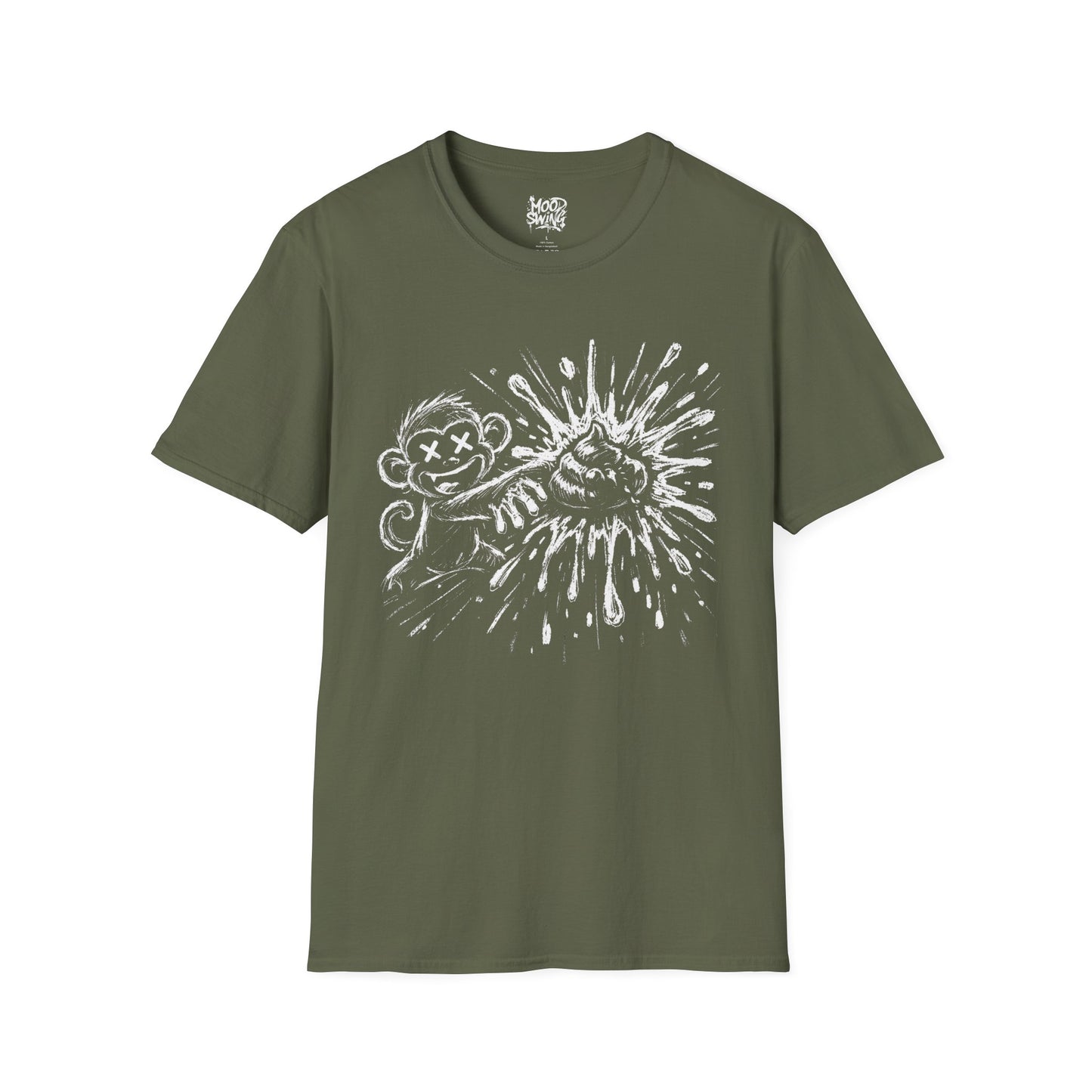 T-Shirt — Monkey throwing poop