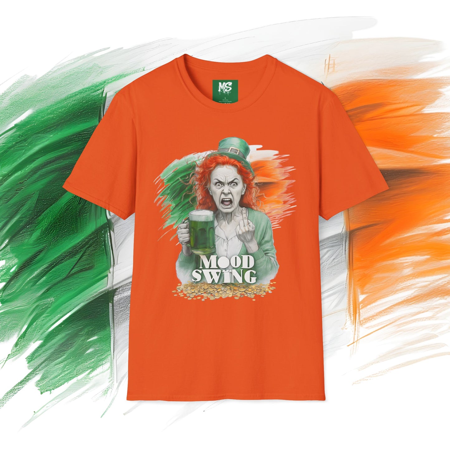 St. Patrick's Day Mood Swing T-Shirt - Unisex Softstyle Tee