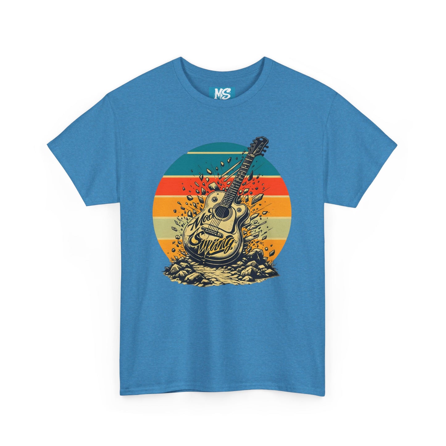 Retro Guitar Sundays Unisex Heavy Cotton Tee