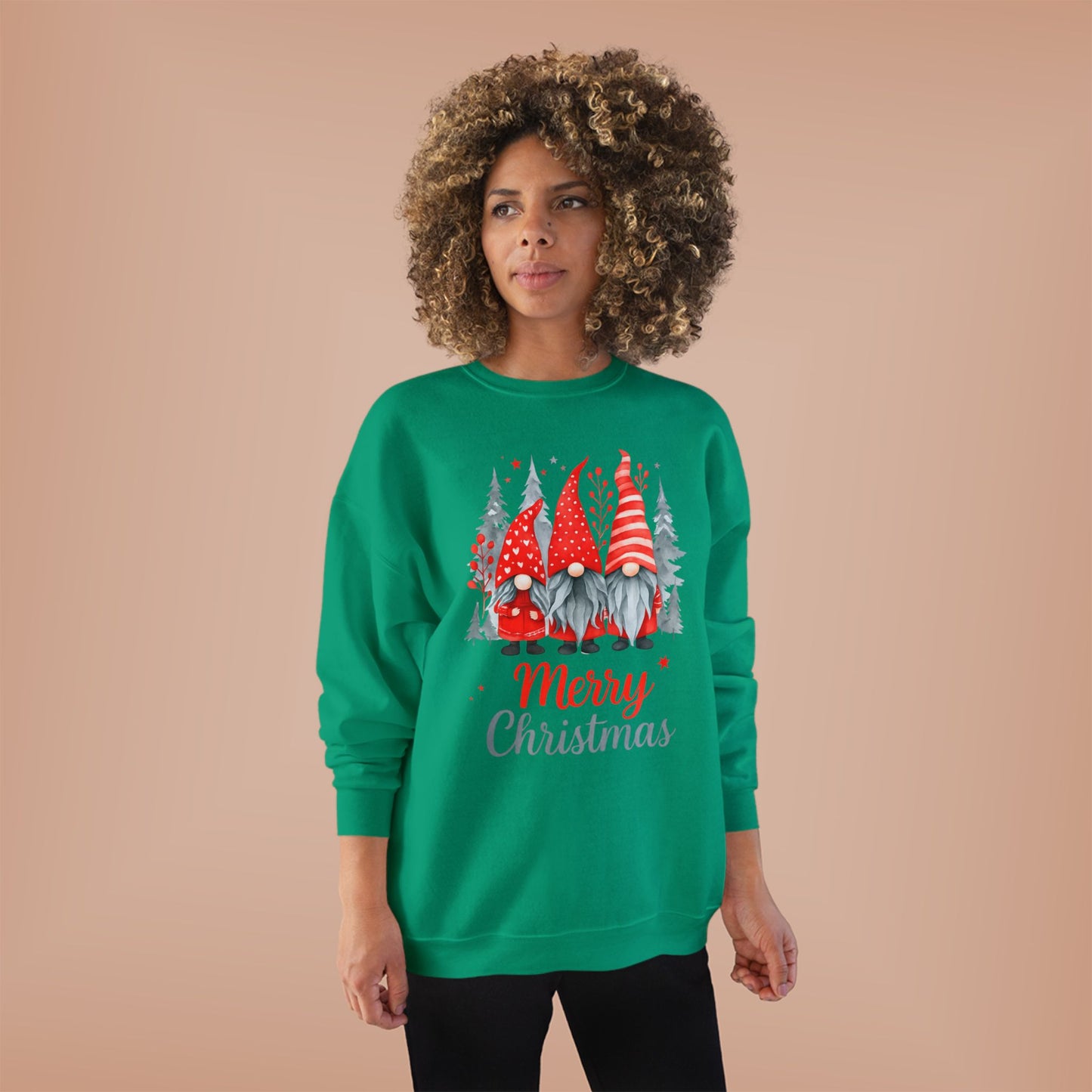 Merry Christmas Gnome Elf Crewneck Sweatshirt