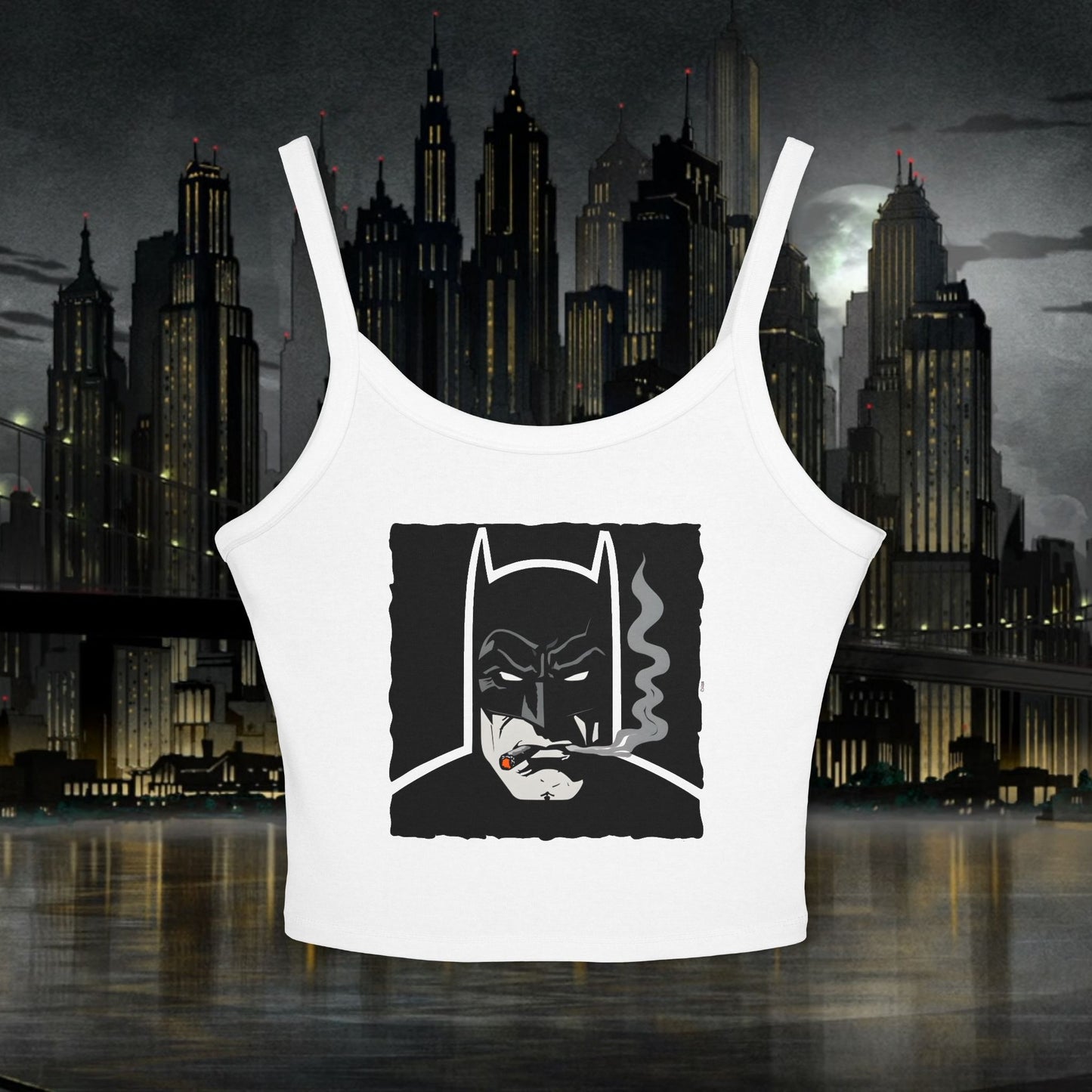 Batman Graphic Women's Spaghetti Strap Tank Top - Stylish & Comfort Fit for Fans