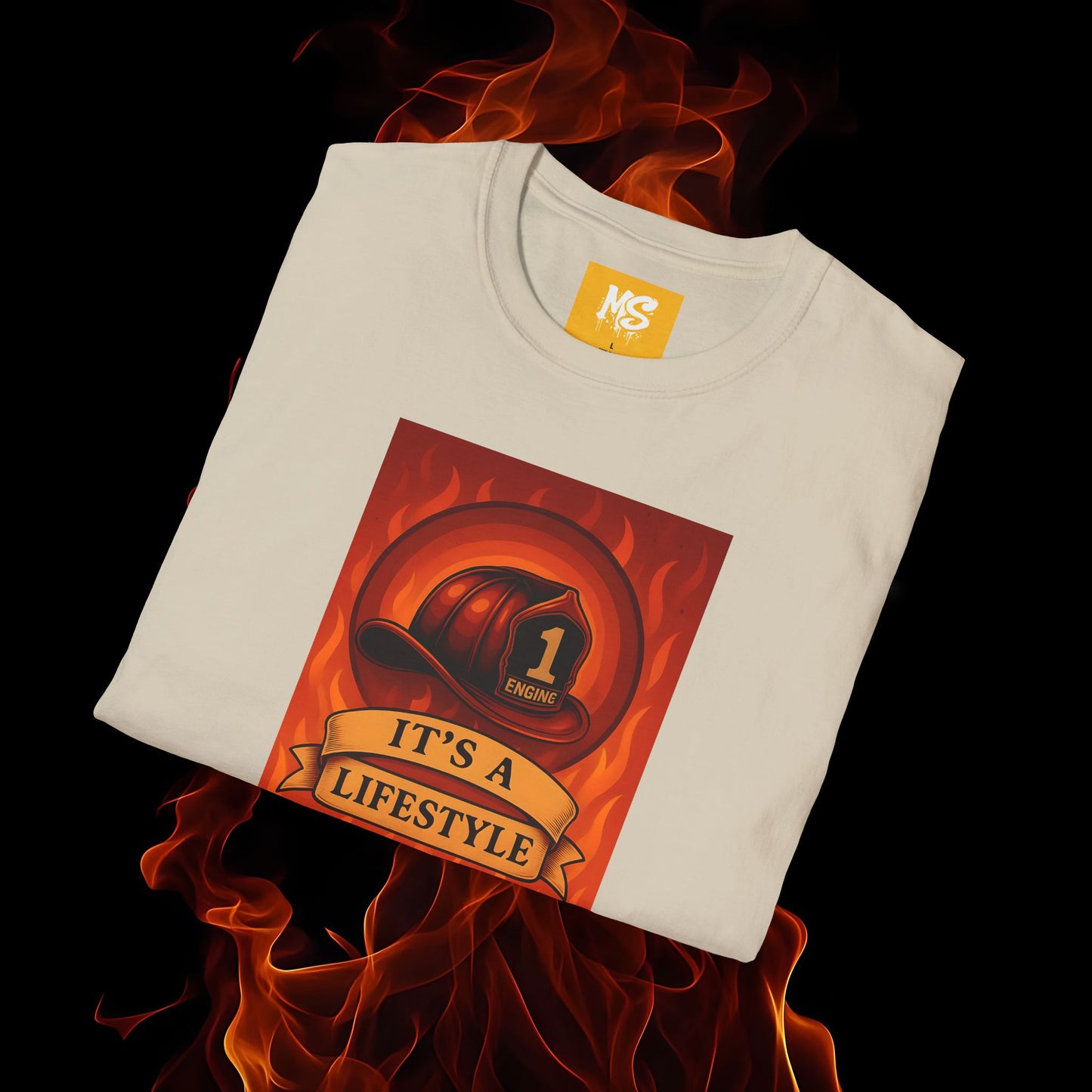 Firefighter Lifestyle T-Shirt, Cool Firefighter Tee, Unisex Graphic Shirt, Perfect Gift for Firefighters, Casual Wear, Firefighter Apparel