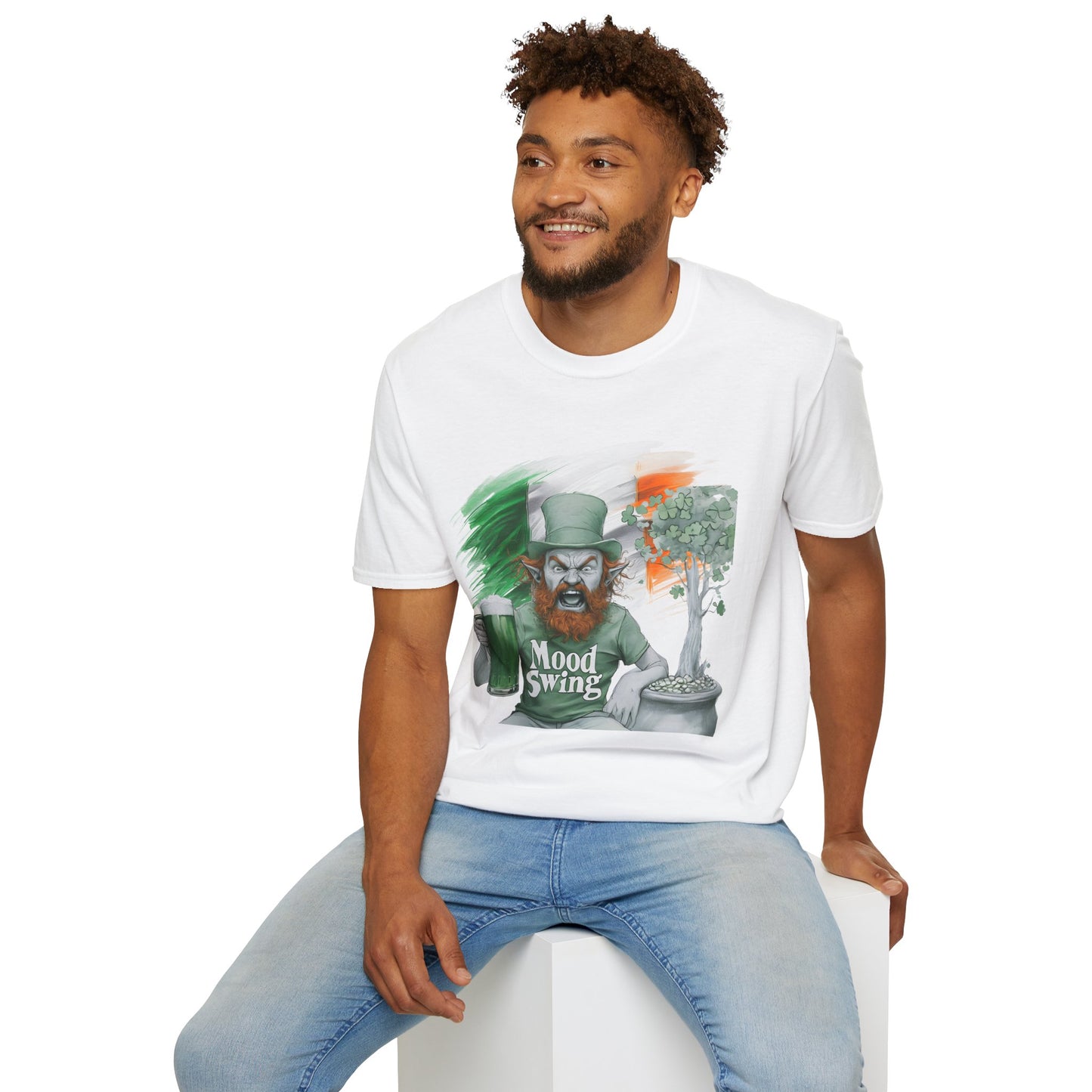 St. Patrick's Day Mood Swing Unisex Softstyle T-Shirt