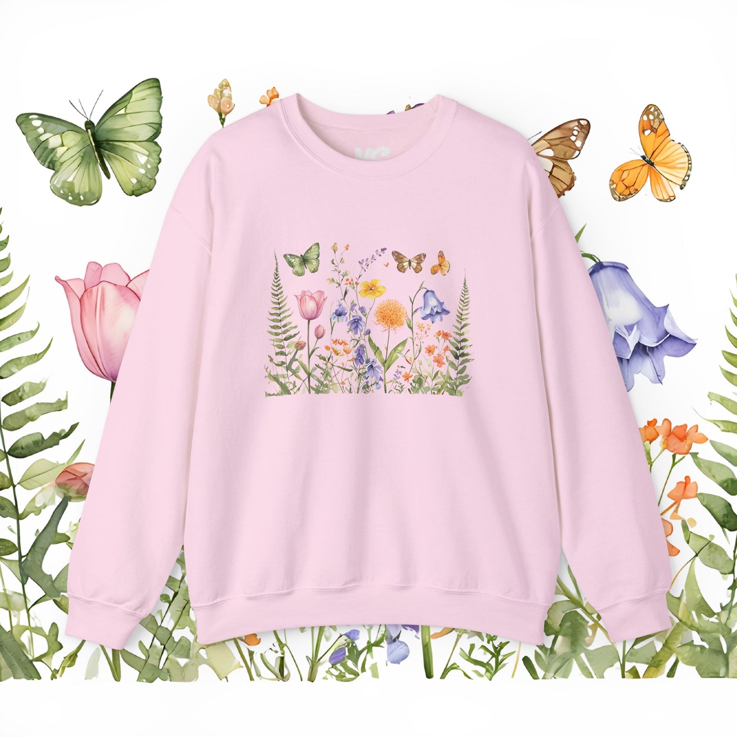 "Wildflower Whimsy" Unisex Heavy Blend™ Crewneck Sweatshirt