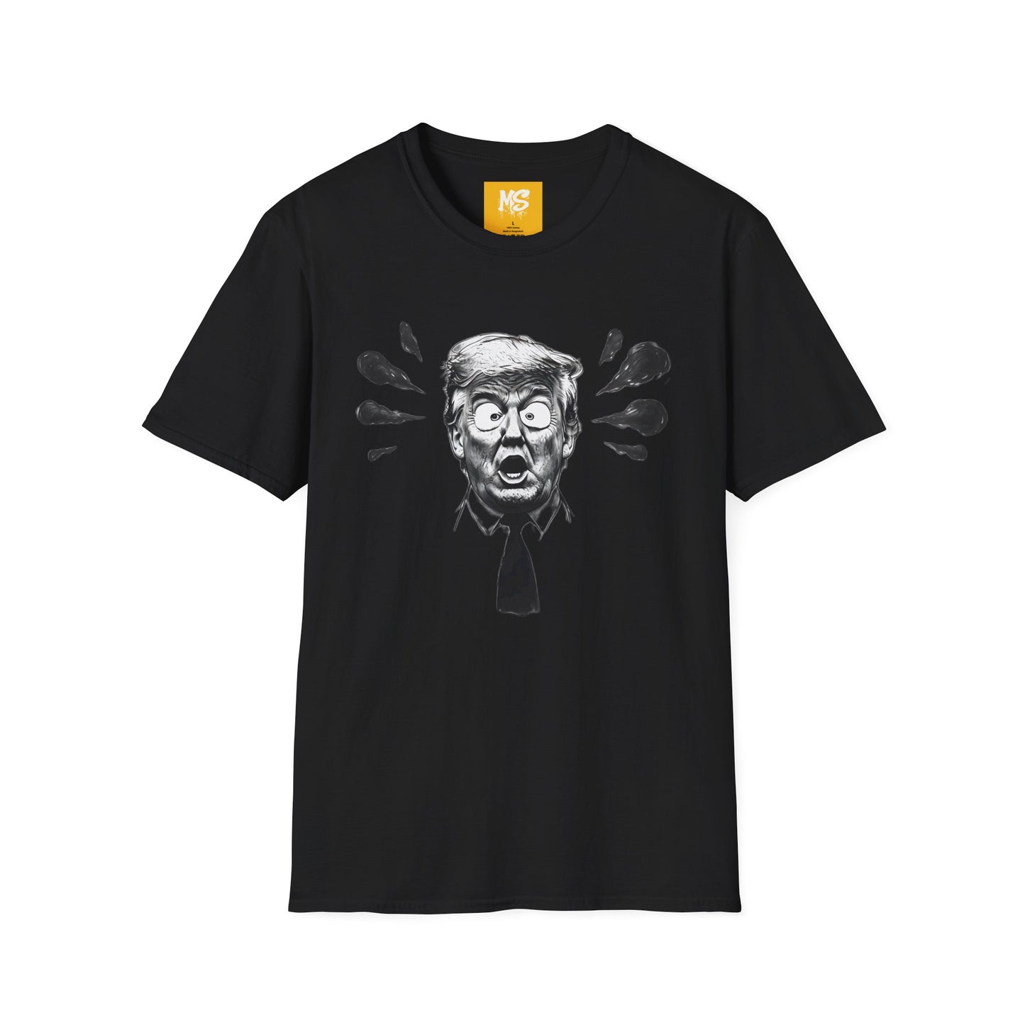 Funny Political T-Shirt - Comical Trump Graphic Tee for Election Season