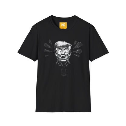 Funny Political T-Shirt - Comical Trump Graphic Tee for Election Season