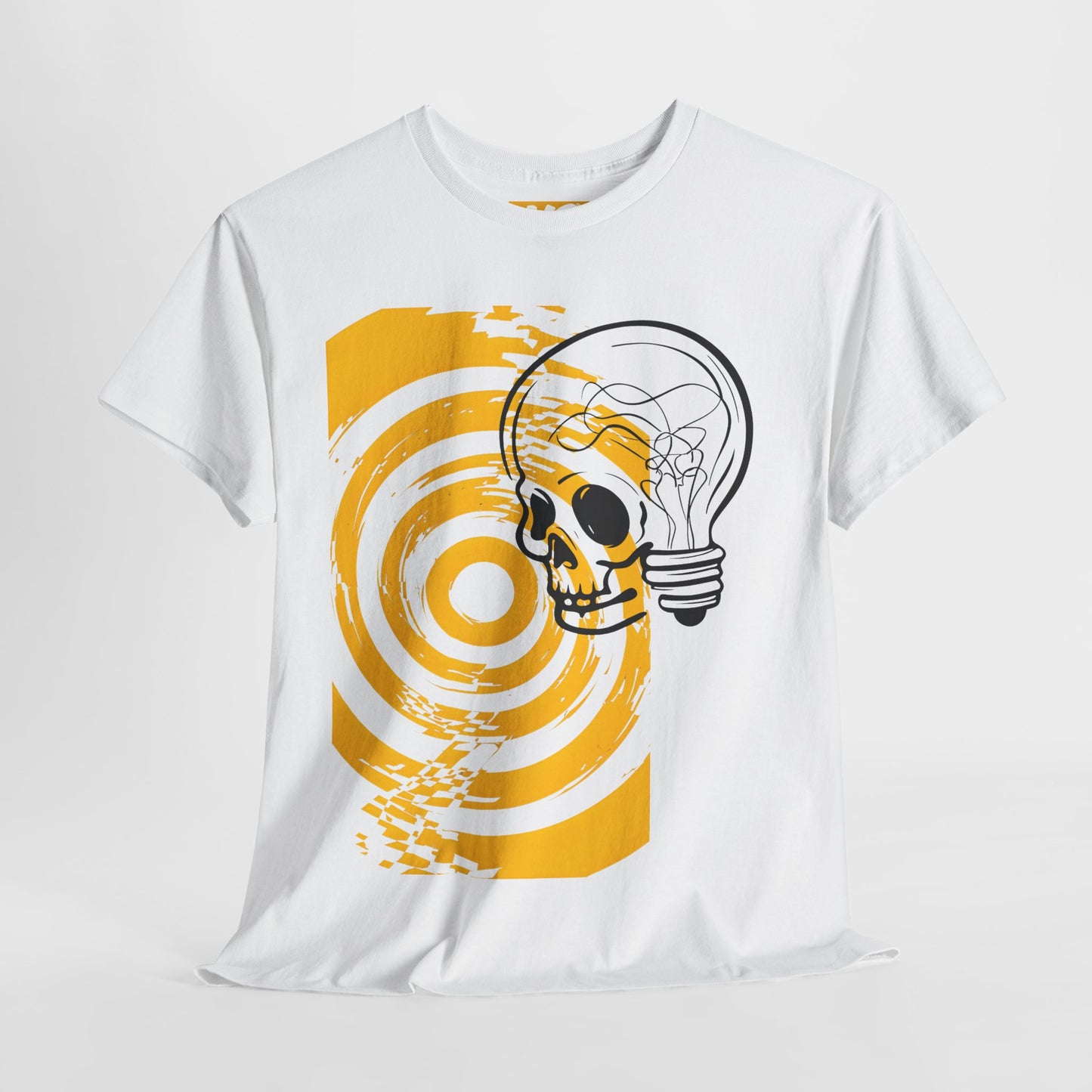 Bold Skull Lightbulb Unisex Heavy Cotton Tee