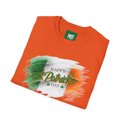 Irish Flag Brushstroke Unisex Softstyle T-Shirt