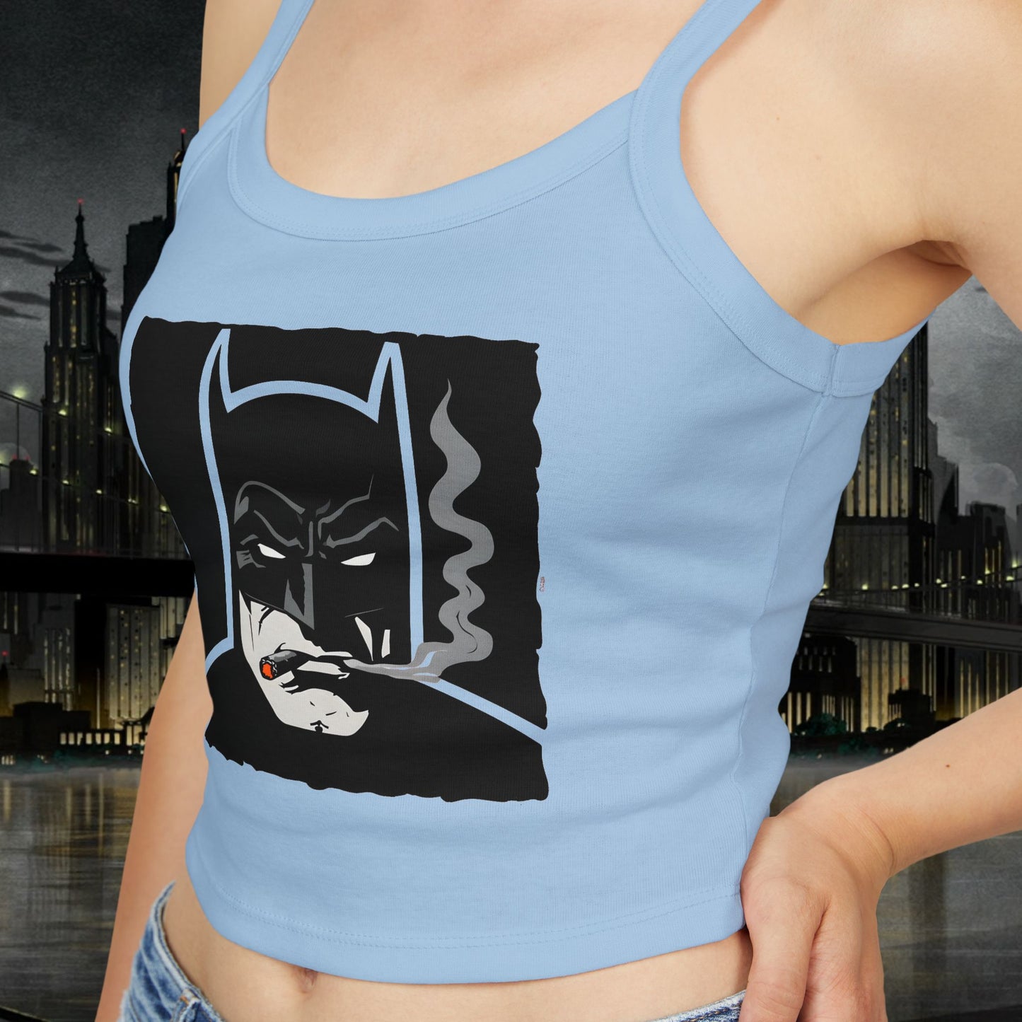 Batman Graphic Women's Spaghetti Strap Tank Top - Stylish & Comfort Fit for Fans