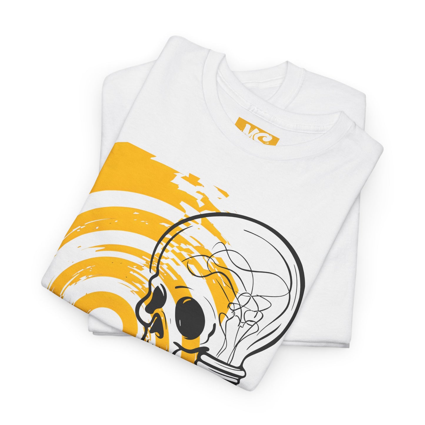 Bold Skull Lightbulb Unisex Heavy Cotton Tee