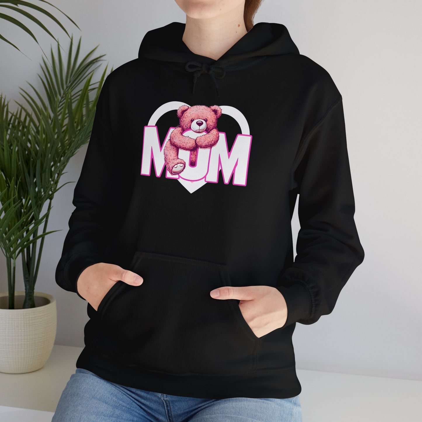 Cute Mum Bear Hoodie – Cozy Unisex Sweatshirt for Mother's Day