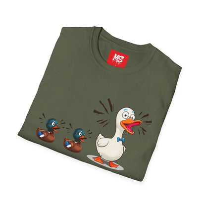 " Duck, Duck Goose" Quirky Duck Squad Unisex T-Shirt - Fun Graphic Tee for Animal Lovers