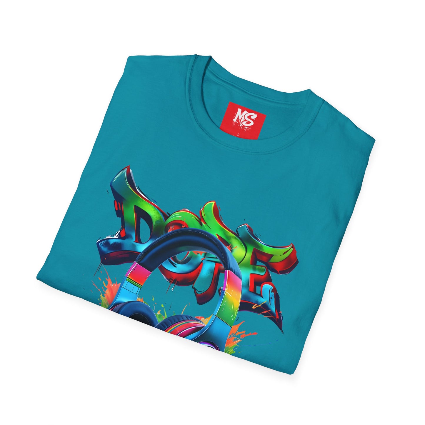 Vibrant DJ Graffiti T-Shirt for Music Lovers