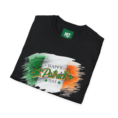 Irish Flag Brushstroke Unisex Softstyle T-Shirt