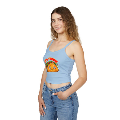 Taco Tuesday Women's Spaghetti Strap Tank Top - Relaxed Vibe for Chilling Days
