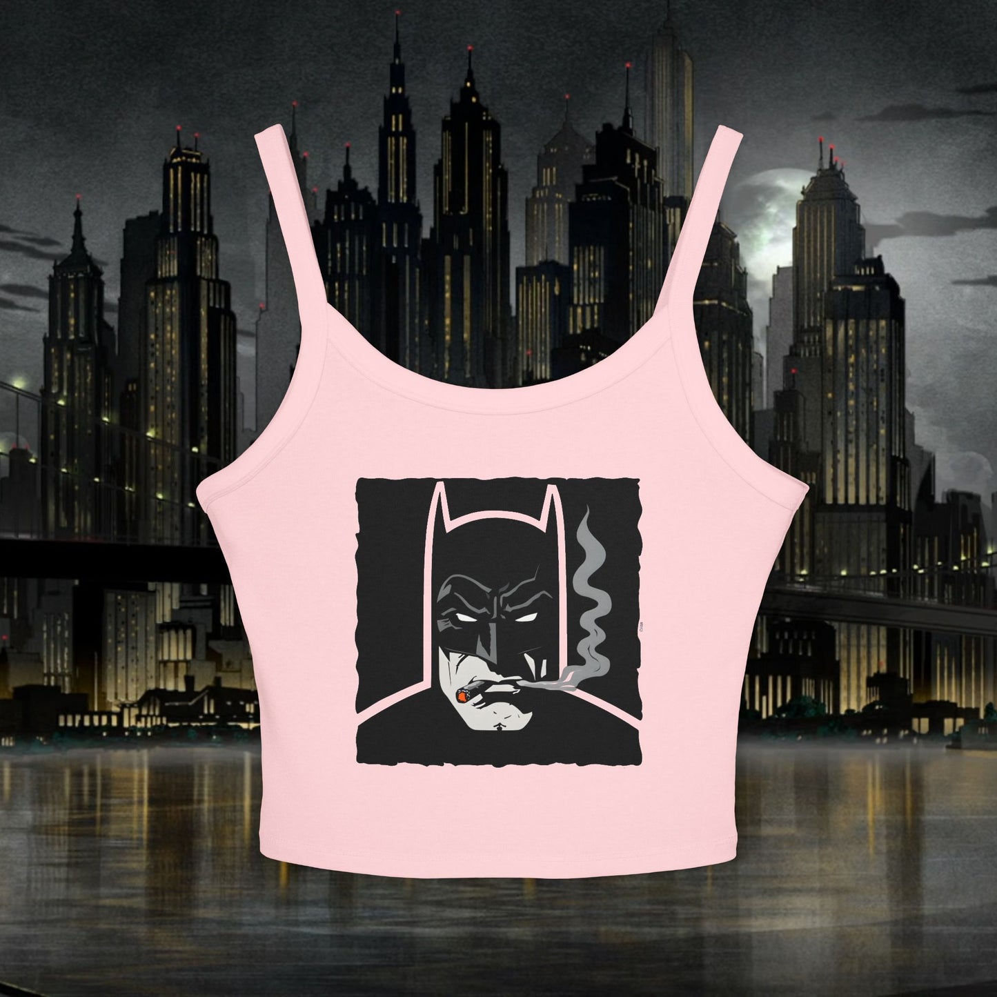 Batman Graphic Women's Spaghetti Strap Tank Top - Stylish & Comfort Fit for Fans