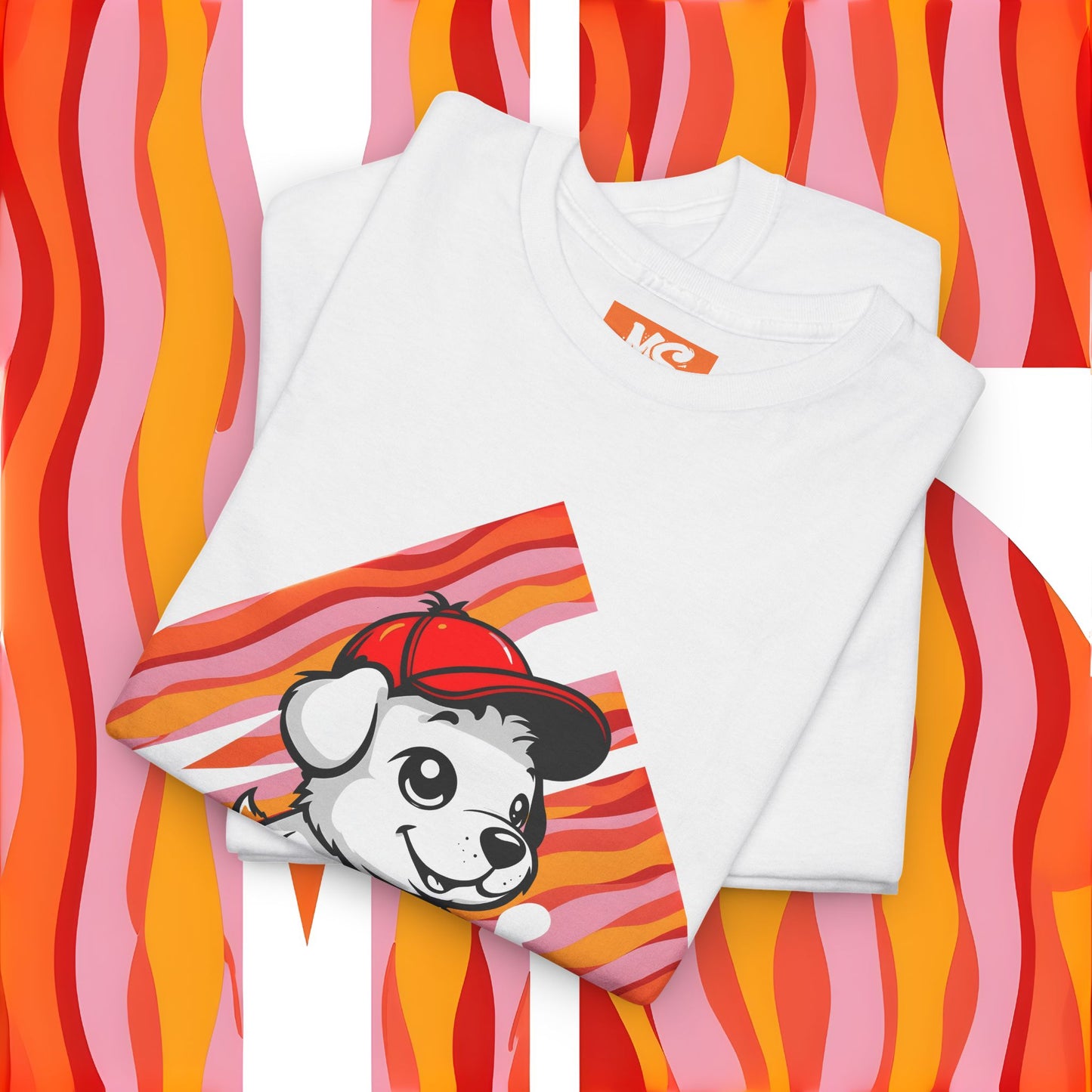 Cute Dog Illustration Unisex Heavy Cotton Tee - Perfect for Pet Lovers!
