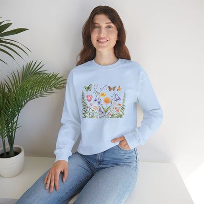 "Wildflower Whimsy" Unisex Heavy Blend™ Crewneck Sweatshirt