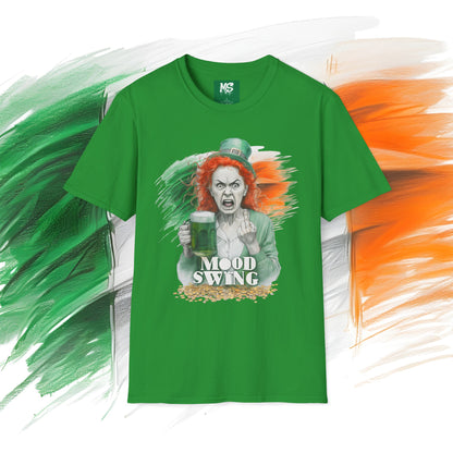 St. Patrick's Day Mood Swing T-Shirt - Unisex Softstyle Tee