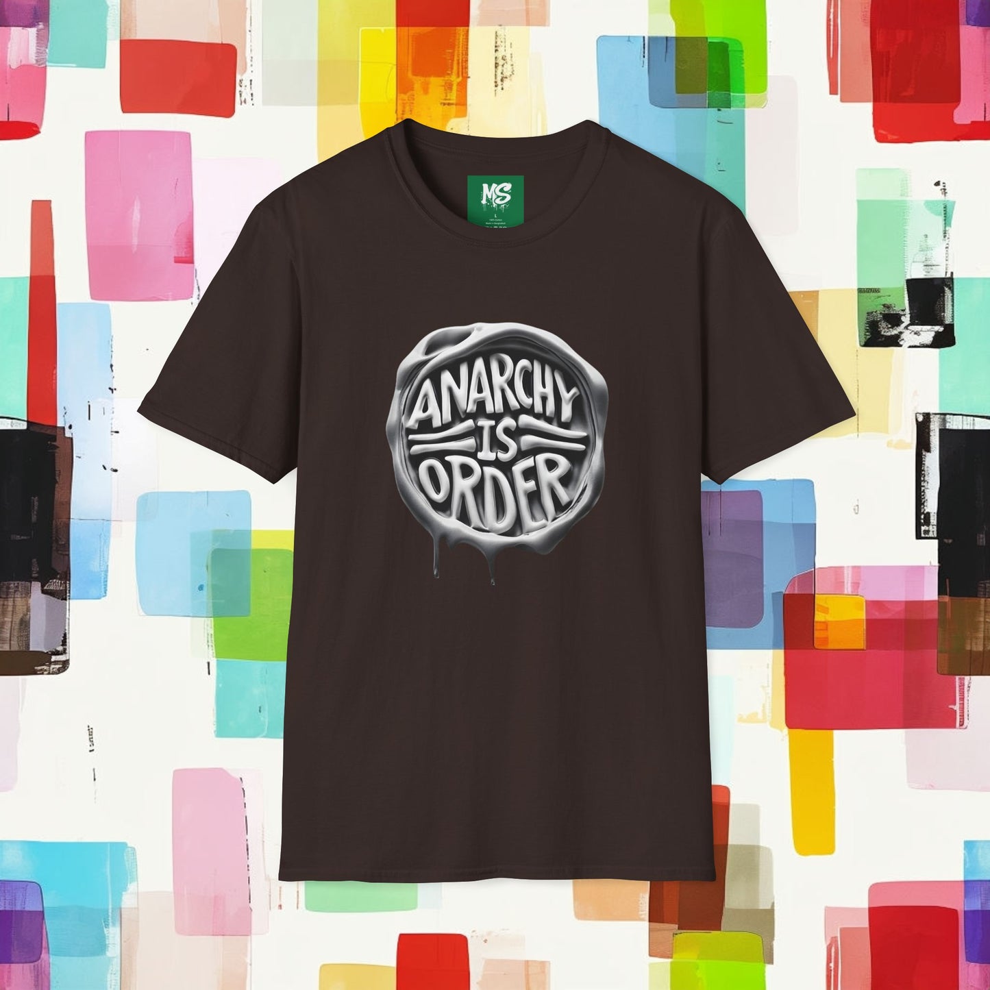 Anarchy Is Order Unisex Softstyle T-Shirt - Trendy Graphic Tee for Rebels