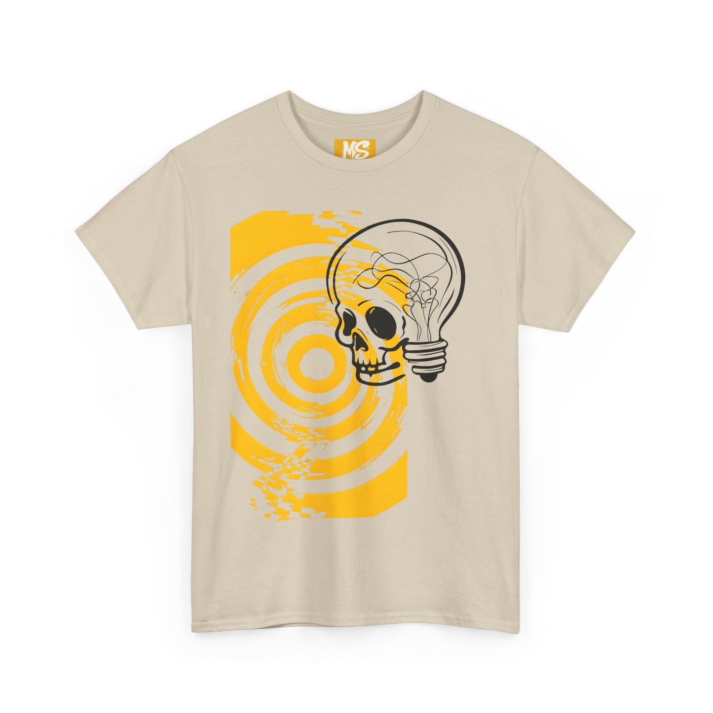 Bold Skull Lightbulb Unisex Heavy Cotton Tee