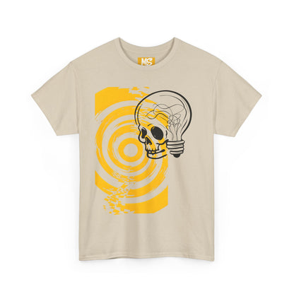 Bold Skull Lightbulb Unisex Heavy Cotton Tee