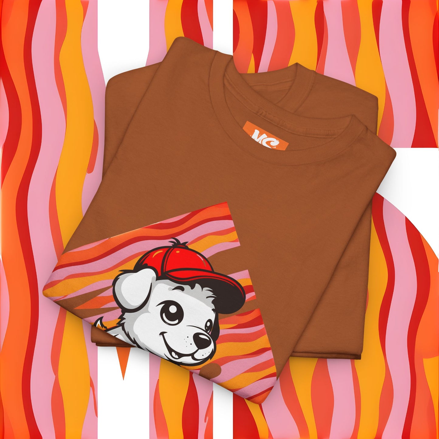 Cute Dog Illustration Unisex Heavy Cotton Tee - Perfect for Pet Lovers!