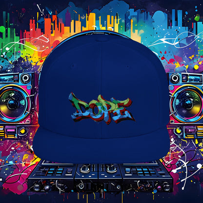 DOPE Graffiti Flat Bill Snapback Cap for Urban Style
