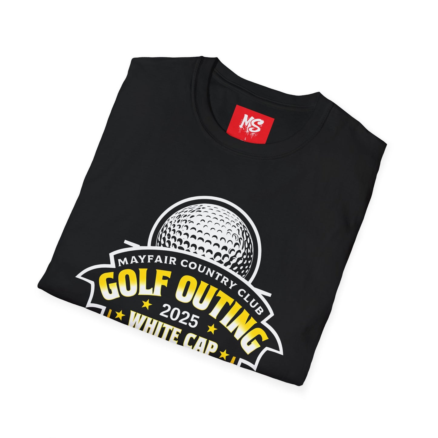 Golf Outing 2025 Unisex Softstyle T-Shirt | Mayfair Country Club Apparel