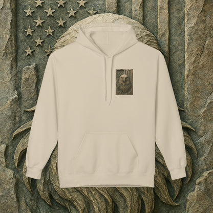 Freedom Eagle, USA, Cozy Animal Print Hoodie, Perfect for Everyday Wear, Gifts for Animal Lovers, Casual Outfits, Outdoor Adventures
