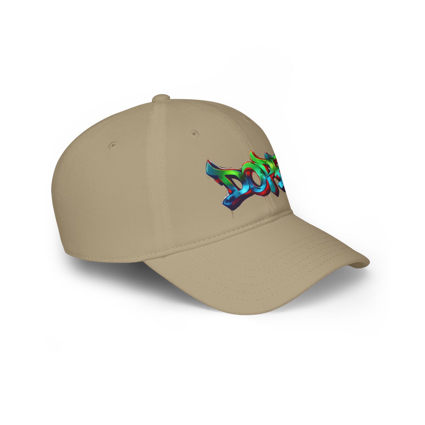 Vibrant Graffiti Low Profile Baseball Cap - DOPE Design for Streetwear & Urban Style