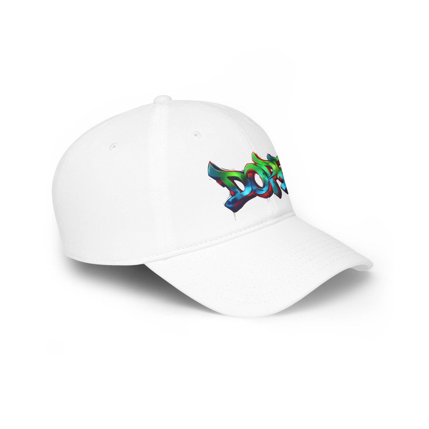 Vibrant Graffiti Low Profile Baseball Cap - DOPE Design for Streetwear & Urban Style