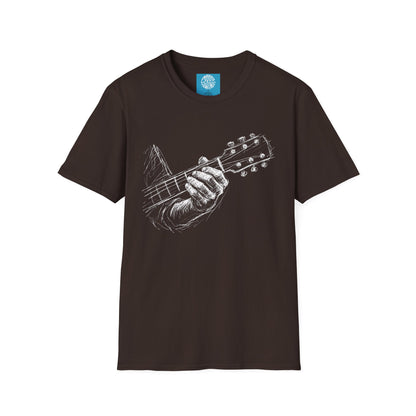 Guitar Hand T-Shirt — Vintage Acoustic Player Tee