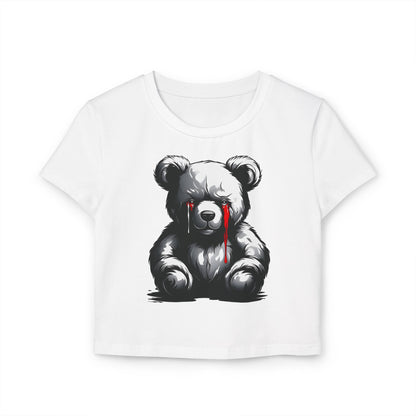 "Tearful Teddy" Women's Baby Tee