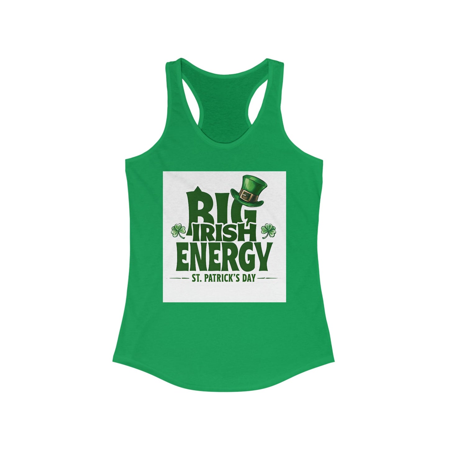 St. Patrick's Day Women's Racerback Tank - Big Irish Energy