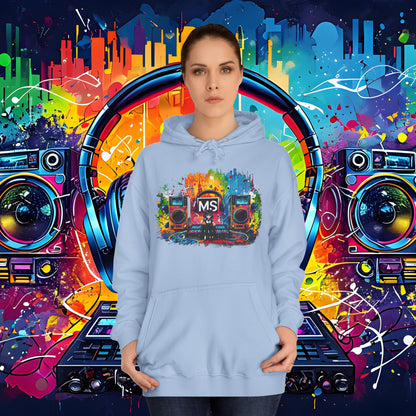 Vibrant Music Festival Unisex College Hoodie - Perfect for Concerts & Casual Wear DJ