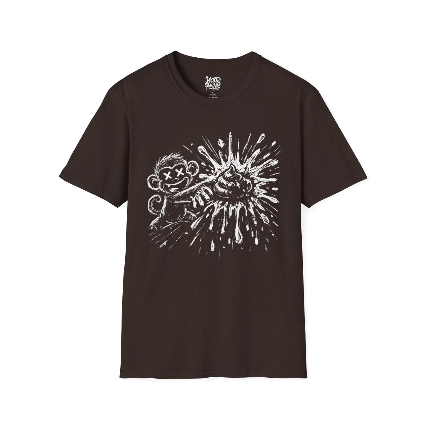 T-Shirt — Monkey throwing poop